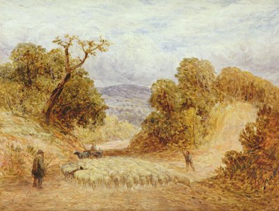 Eine staubige Straße, 1868 von John Linnell